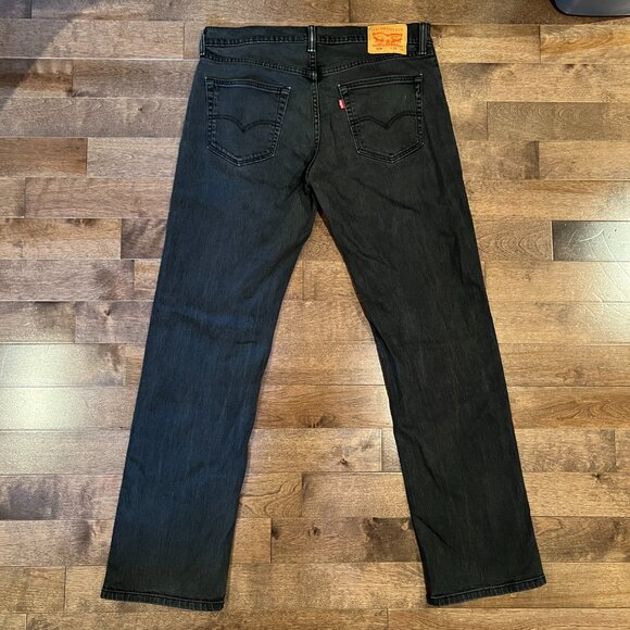 Levi’s 559 Relaxed Straight Jeans Black Denim Men’s W36 L34 Made in Colombia - Picture 5 of 8